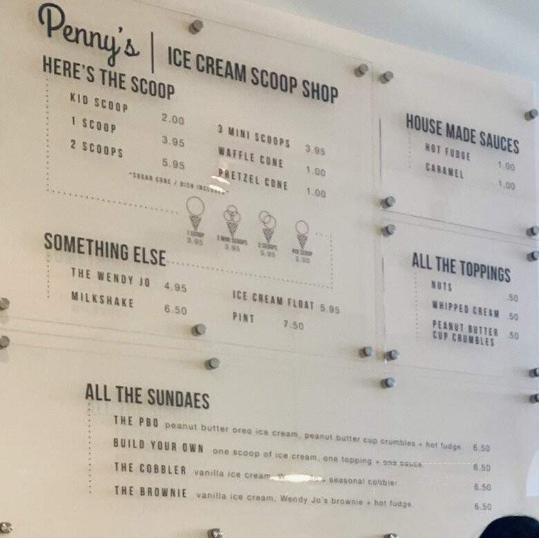 Penny's Ice Cream Truck - Lancaster, PA menu_pic