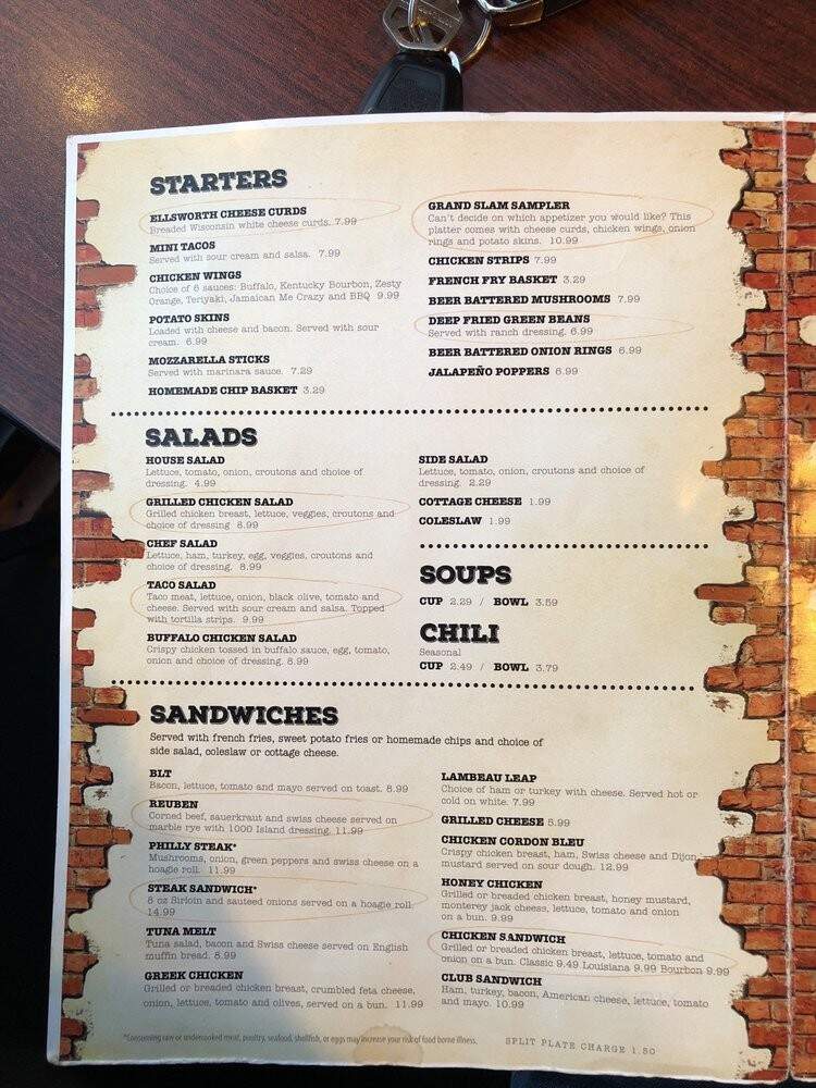 Breakroom Bar And Grill - Tomah, WI menu_pic