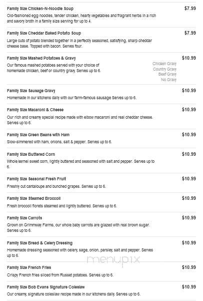 Bob Evans Restaurant - Austintown, OH menu_pic