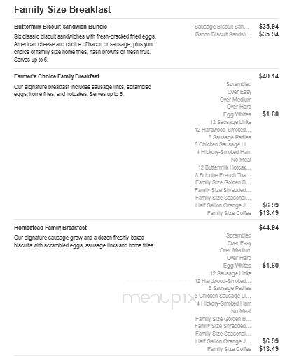 Bob Evans Restaurant - Austintown, OH menu_pic