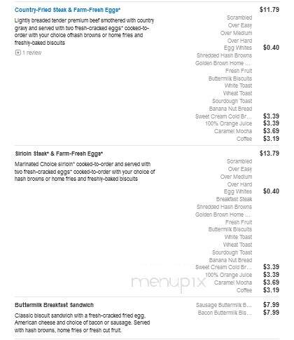 Bob Evans Restaurant - Austintown, OH menu_pic