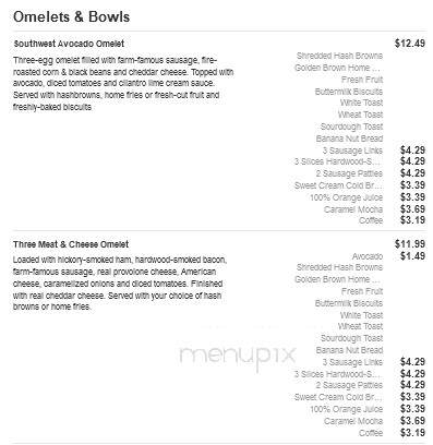 Bob Evans Restaurant - Austintown, OH menu_pic