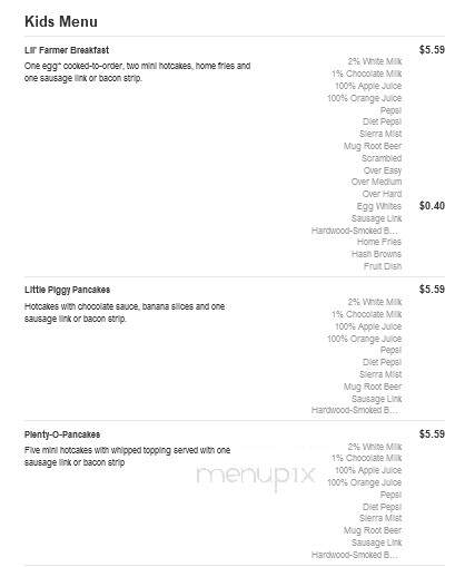 Bob Evans Restaurant - Austintown, OH menu_pic