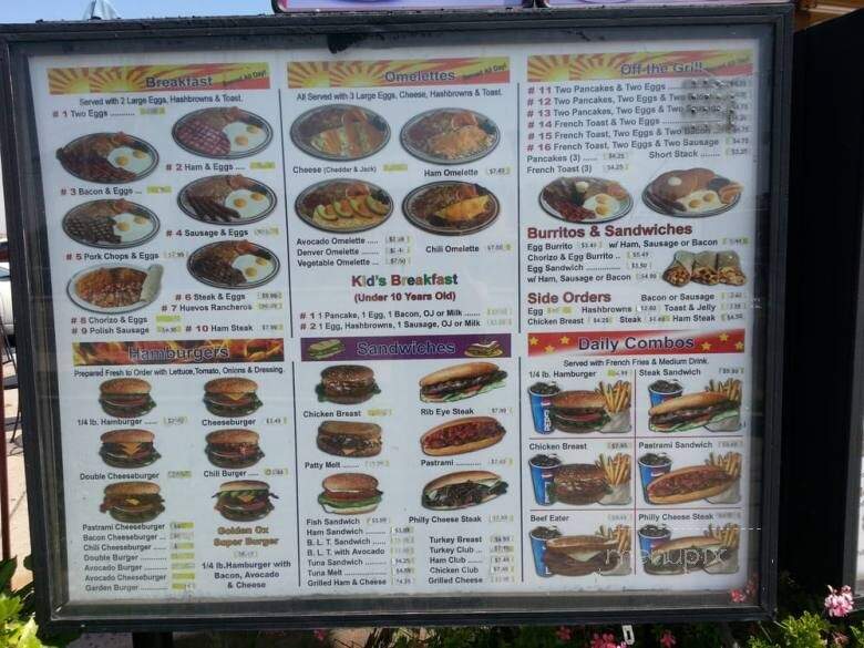 The Golden Ox - Fullerton, CA menu_pic