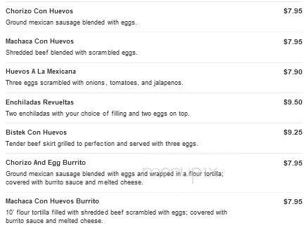 La Mexicana - Bells, TN menu_pic