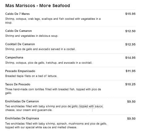 La Mexicana - Bells, TN menu_pic