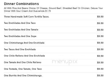 La Mexicana - Bells, TN menu_pic