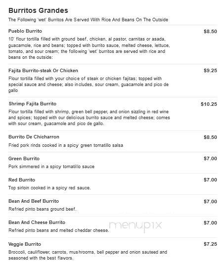 La Mexicana - Bells, TN menu_pic