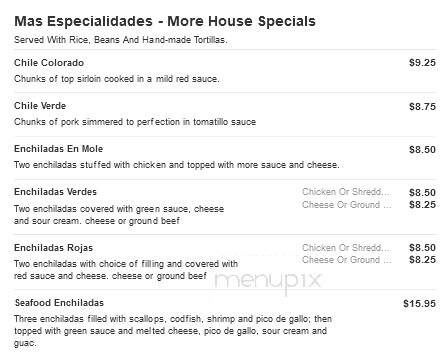 La Mexicana - Bells, TN menu_pic