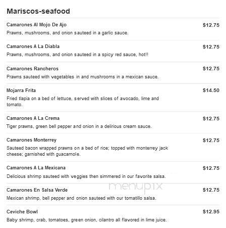 La Mexicana - Bells, TN menu_pic