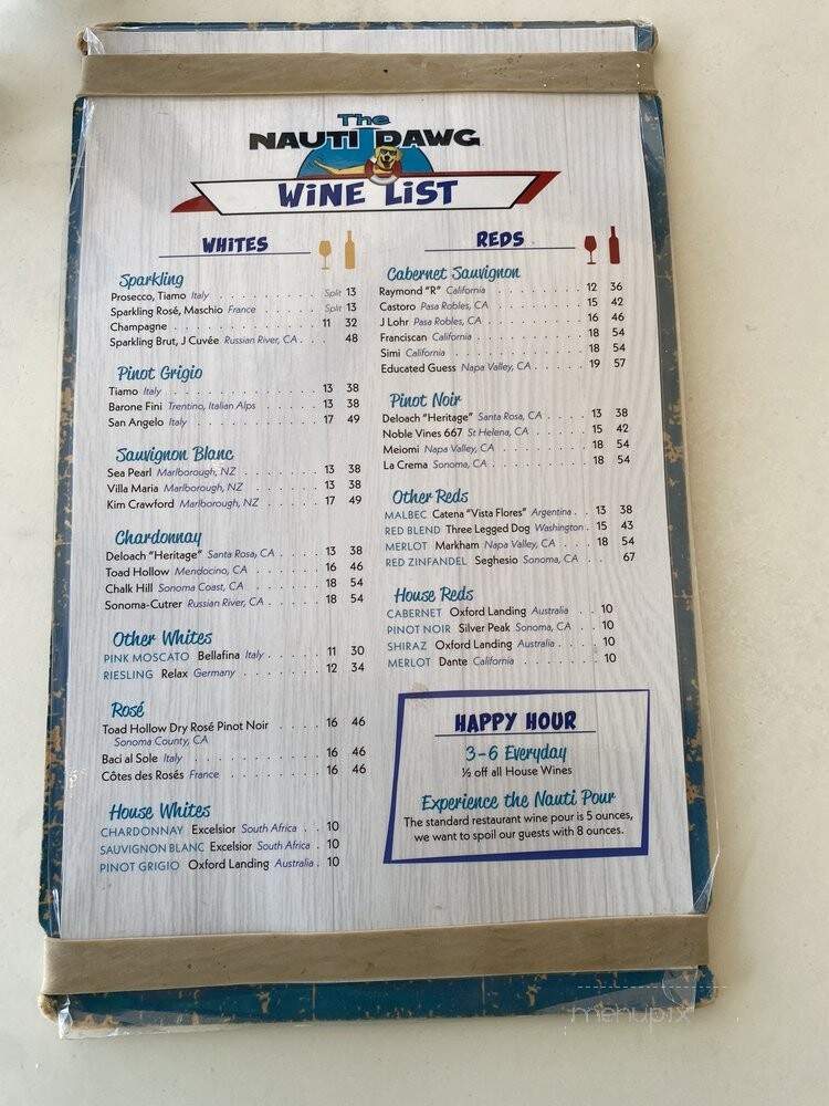 The Nauti Dawg Marina Cafe - Lighthouse Point, FL menu_pic