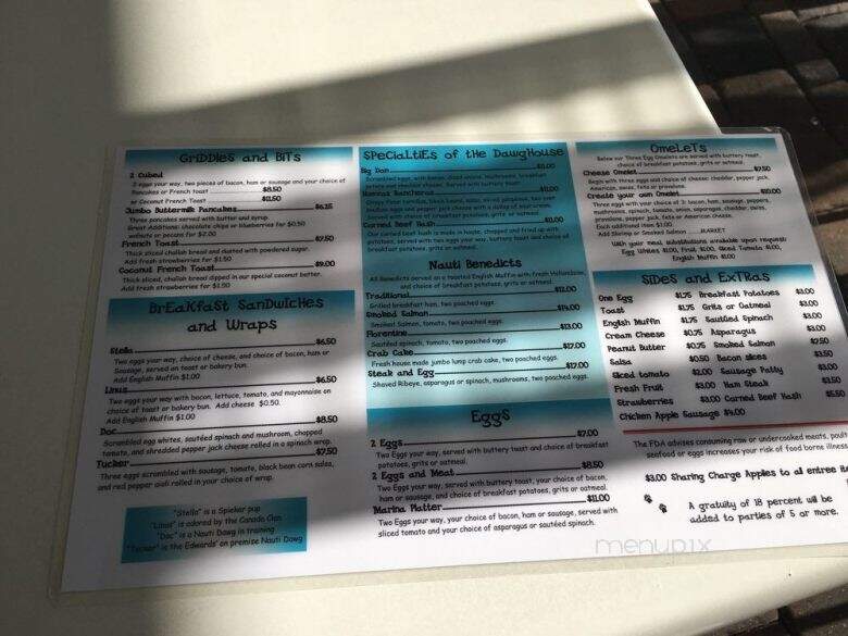 The Nauti Dawg Marina Cafe - Lighthouse Point, FL menu_pic