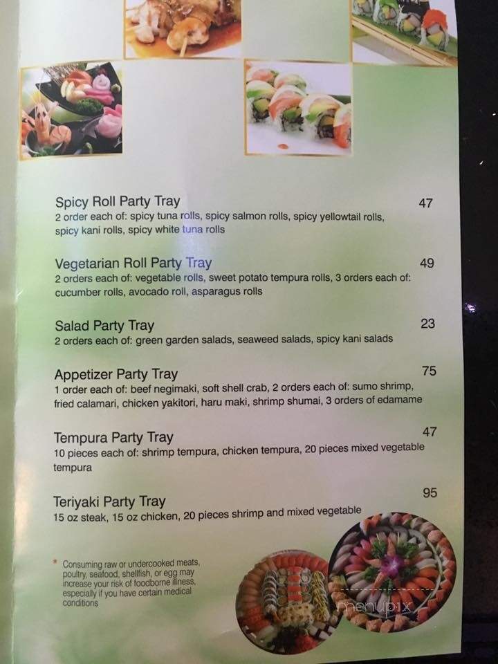 Sumo Japanese Restaurant - Ithaca, NY menu_pic