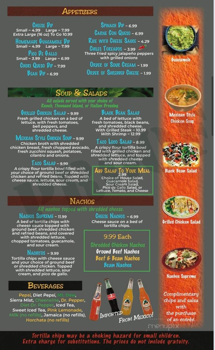 Los Jacubes Family Mexican Restaurant - Oakboro, NC menu_pic