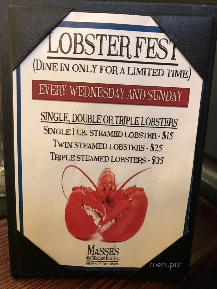 Masses Bar and Grill - Chicopee, MA menu_pic