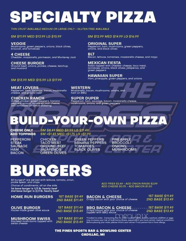 The Pines Sports Bar & Bowling Center - Cadillac, MI