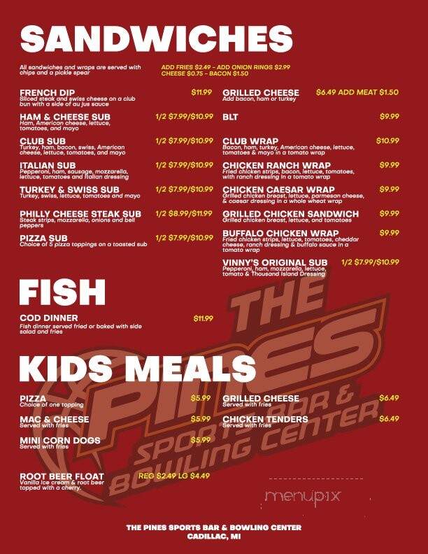 The Pines Sports Bar & Bowling Center - Cadillac, MI