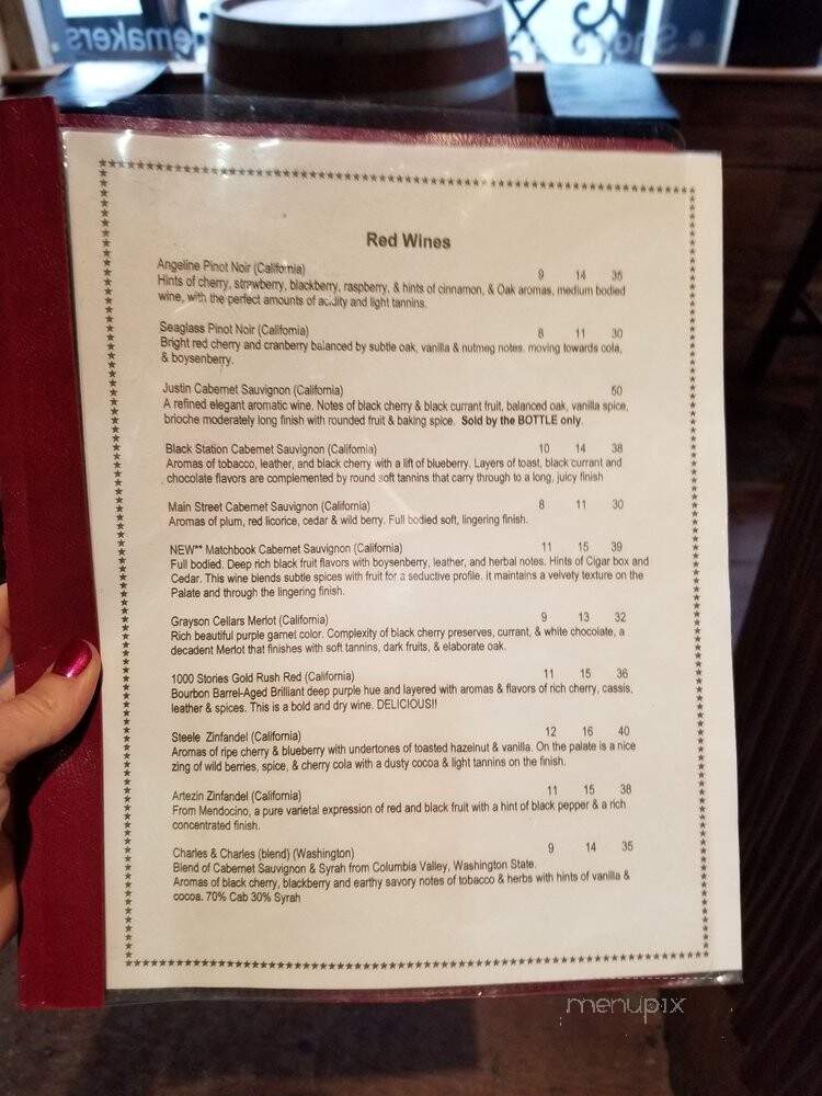 The Vines - Blue Ridge, GA menu_pic