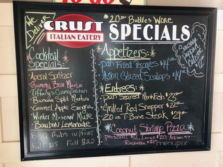 Crust Italian Eatery - Rock Hill, NY menu_pic