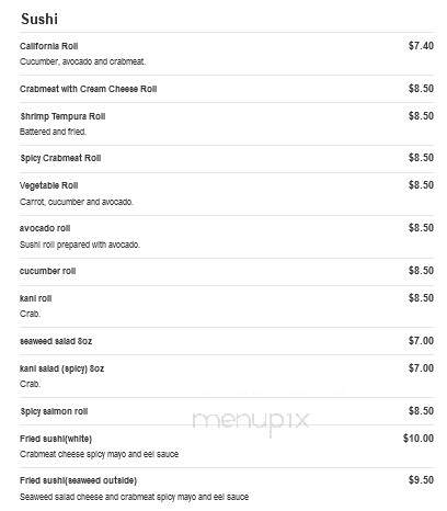 China Buffet & Hibachi - Hope Mills, NC menu_pic