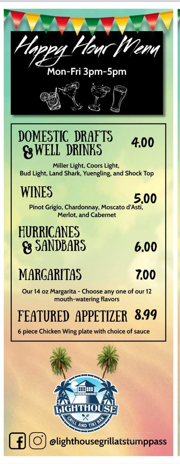 Stump Pass Grille - Englewood, FL menu_pic