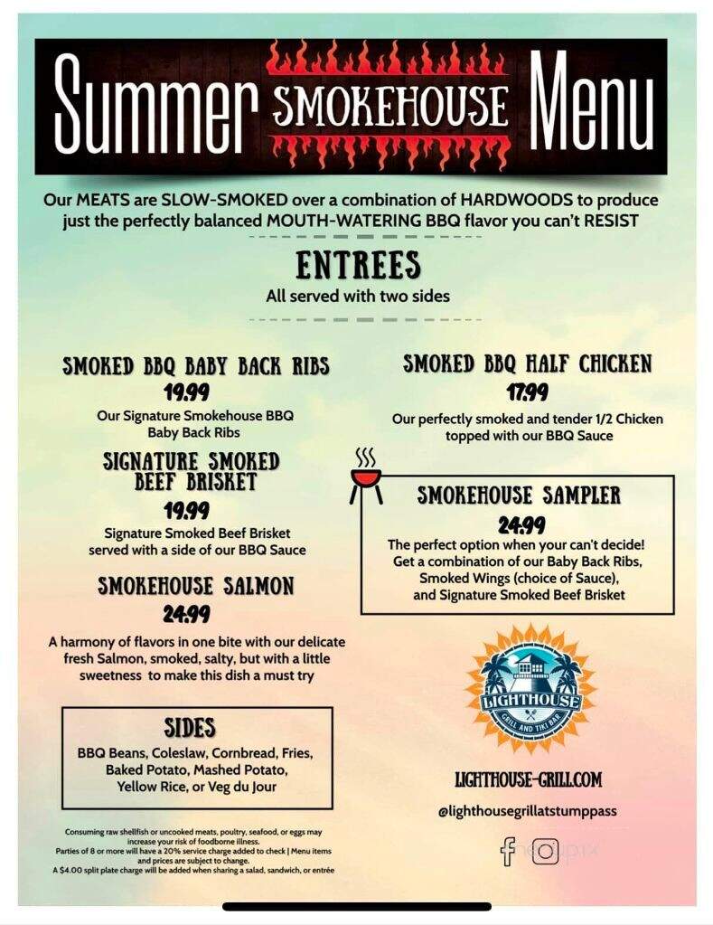 Stump Pass Grille - Englewood, FL menu_pic