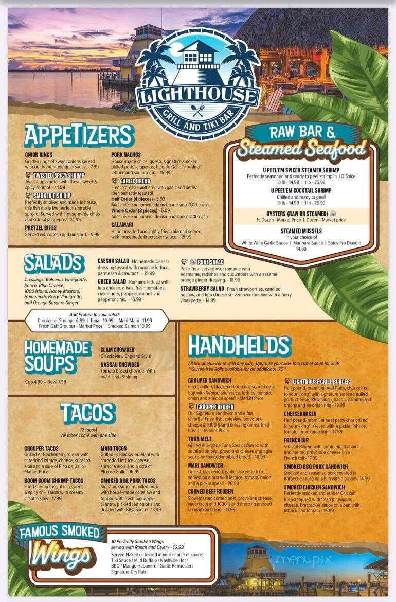Stump Pass Grille - Englewood, FL menu_pic