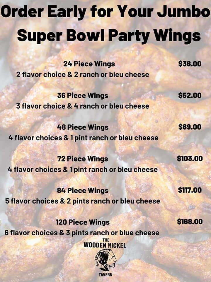 Wooden Nickel Tavern - Tucson, AZ menu_pic