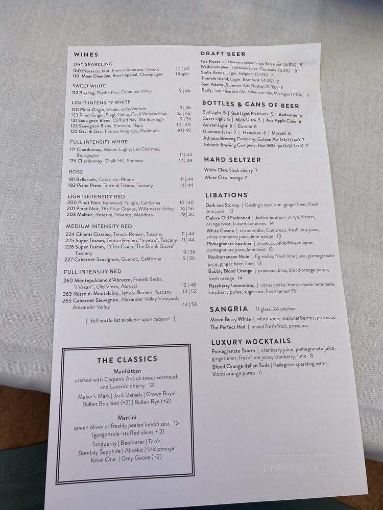 Rizzuto's - Westport - Westport, CT menu_pic
