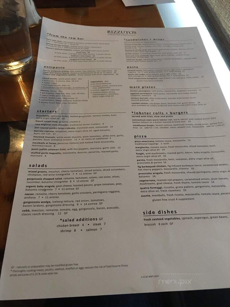 Rizzuto's - Westport - Westport, CT menu_pic