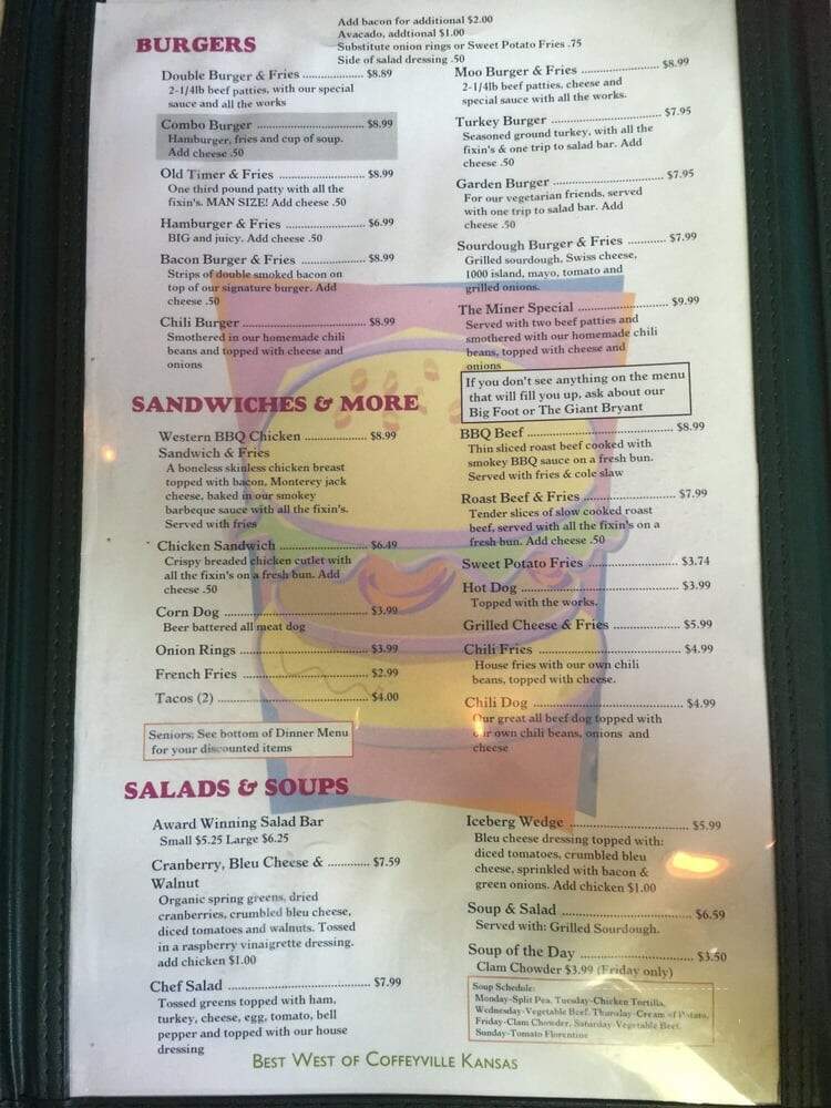 Mel & Faye's Drive Inn - Jackson, CA menu_pic
