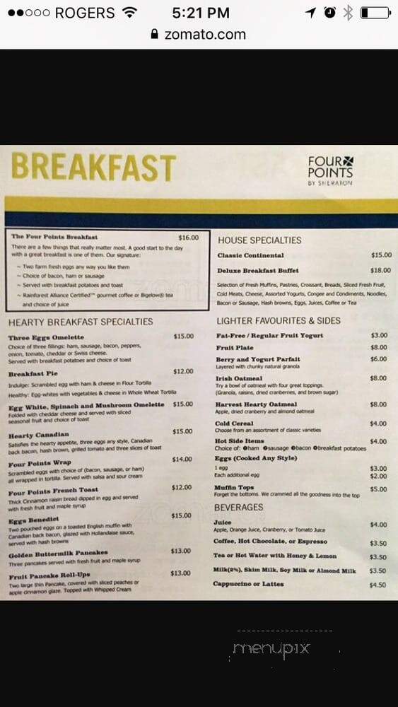 Worldwide Cafe - Richmond, BC menu_pic