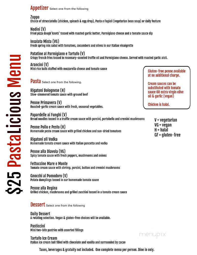 That's Italian Ristorante & Catering - Woodbridge, ON menu_pic