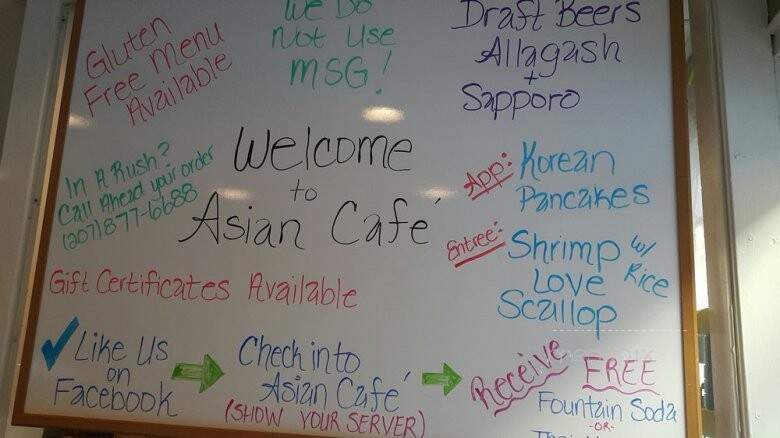 Asian Cafe - Winslow, ME menu_pic