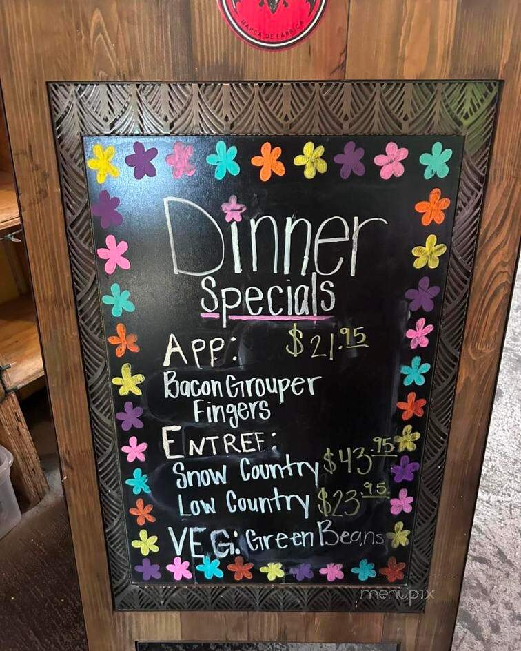 Aj's Dockside Restaurant - Tybee Island, GA menu_pic
