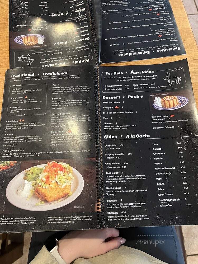 El Tio Pepe Mexican Restaurant - O'Fallon, MO menu_pic