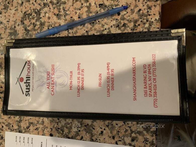 Shanghai Restaurant - Sparks, NV menu_pic