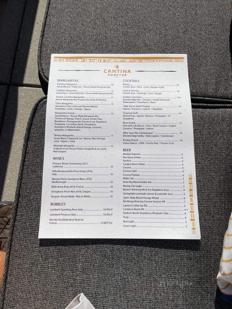 Cantina - Saratoga Springs, NY menu_pic