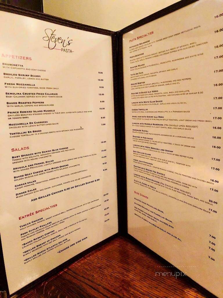 Stevens Pasta Specialties - Long Beach, NY menu_pic