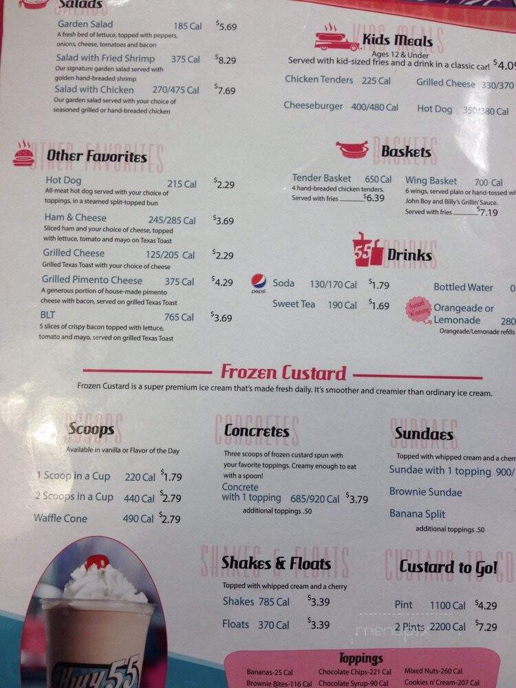 Hwy 55 Burgers Shakes & Fries - Hampstead, NC menu_pic