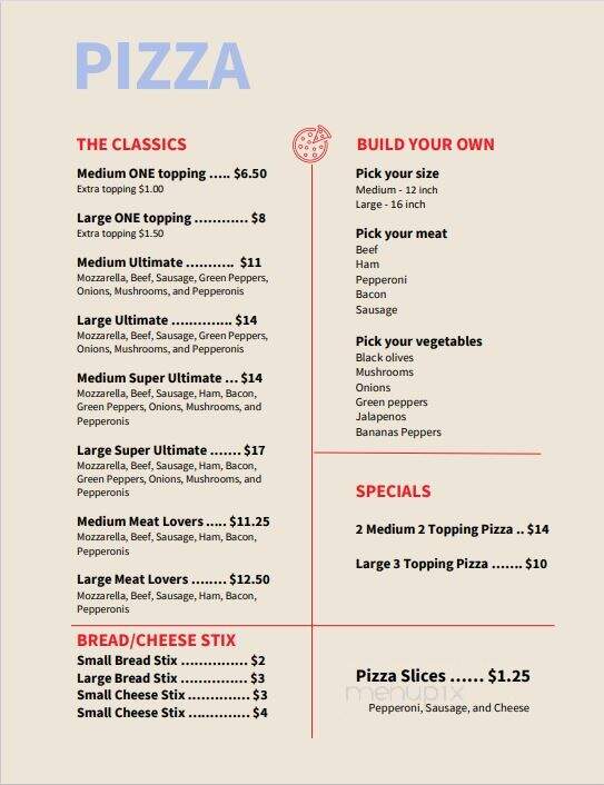Warren's Hot Dogs - Greenville, NC menu_pic
