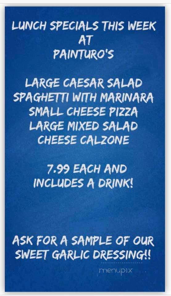 Painturo's Pizza - Lebanon, TN menu_pic