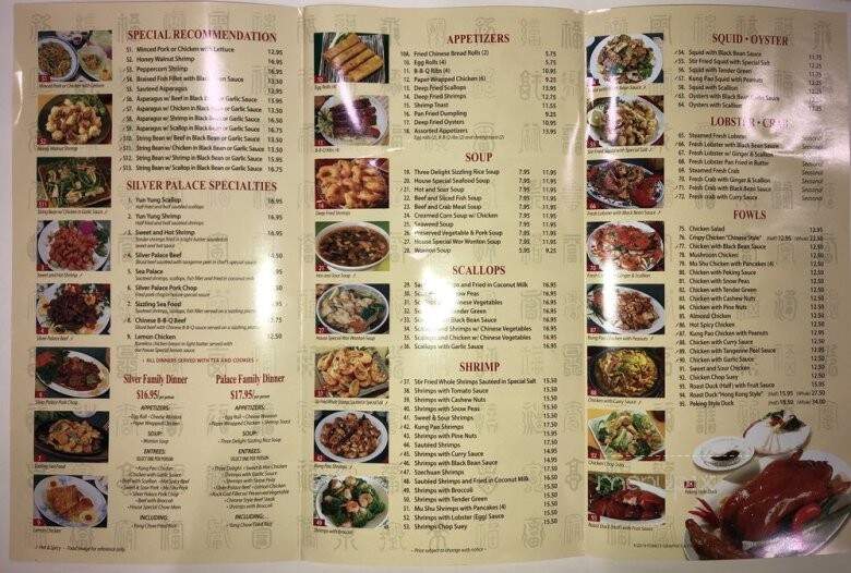 Silver Palace Chinese Restaurant - Whittier, CA menu_pic