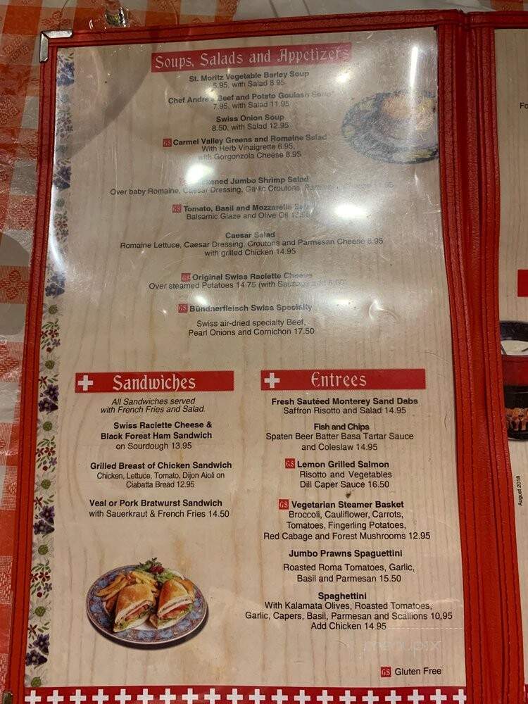 Lugano Swiss Bistro - Carmel, CA menu_pic