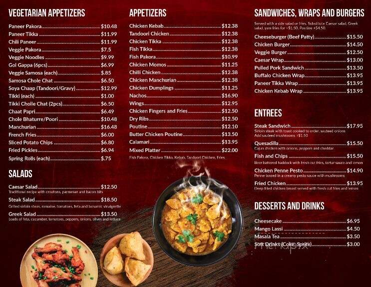 Aujla's Restaurant Bar & Grill - Calgary, AB menu_pic