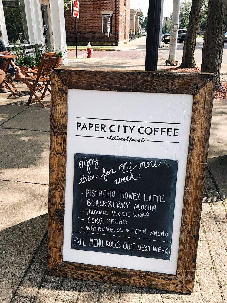 Paper City Coffee - Chillicothe, OH menu_pic