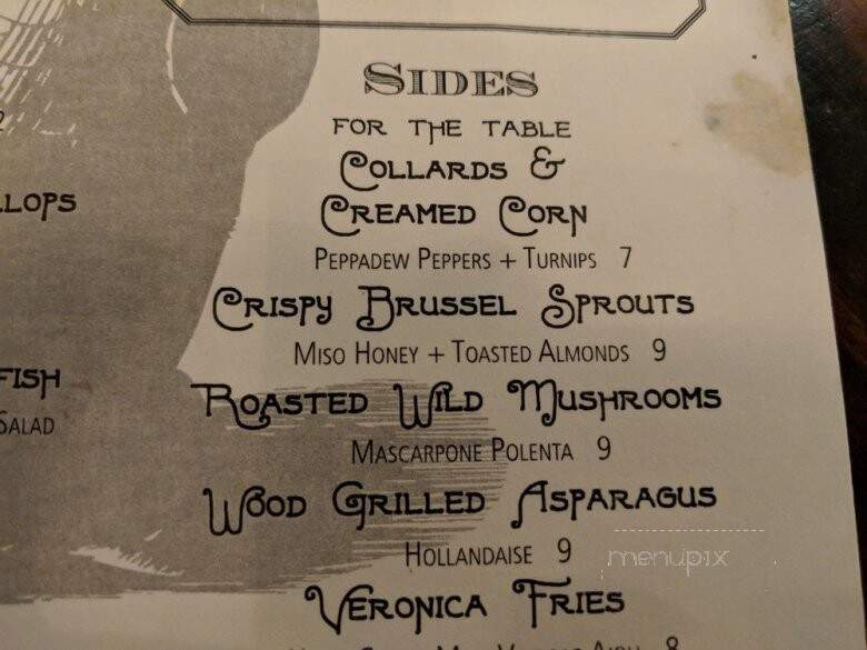 Veronica Fish and Oyster - Sarasota, FL menu_pic