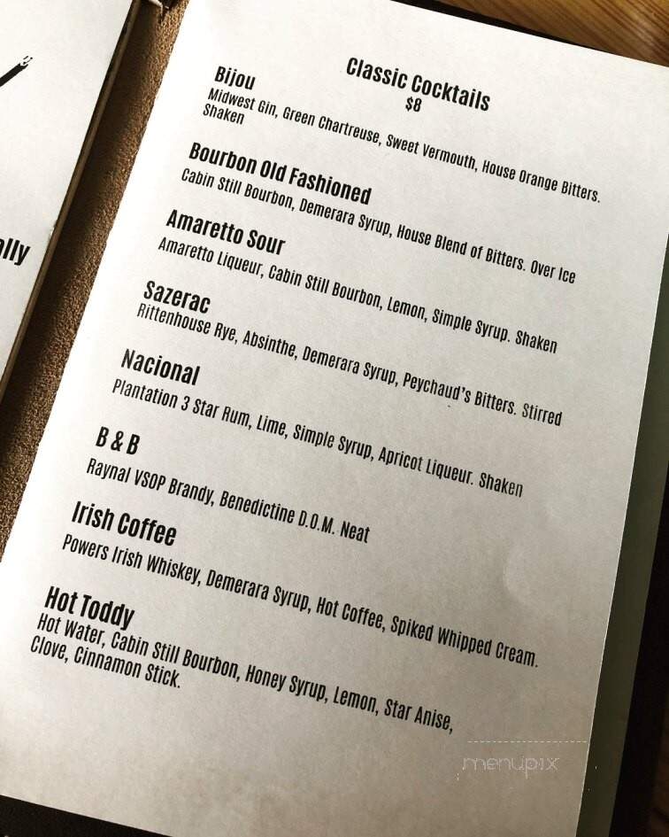 Dive - Eau Claire, WI menu_pic