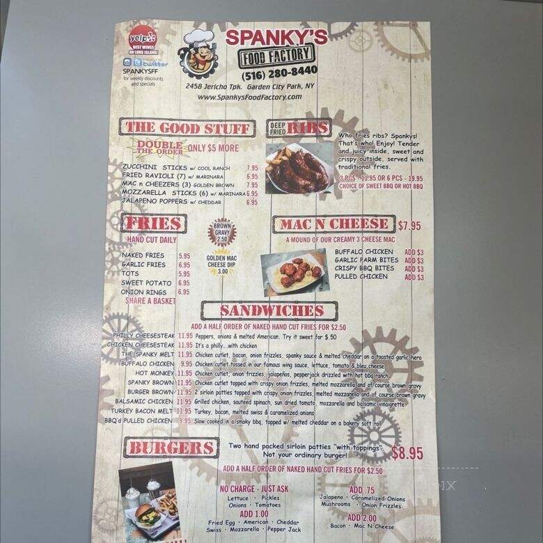 Spanky's Food Factory - Garden City Park, NY