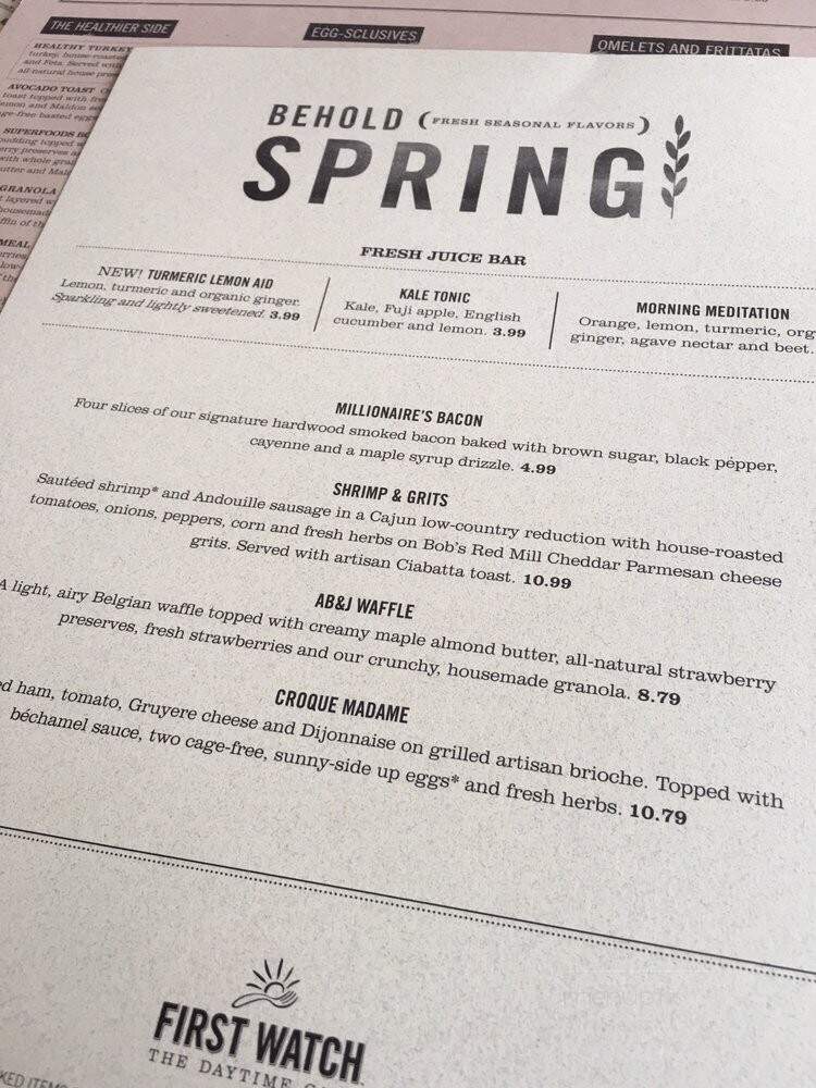 First Watch - Tucson, AZ menu_pic